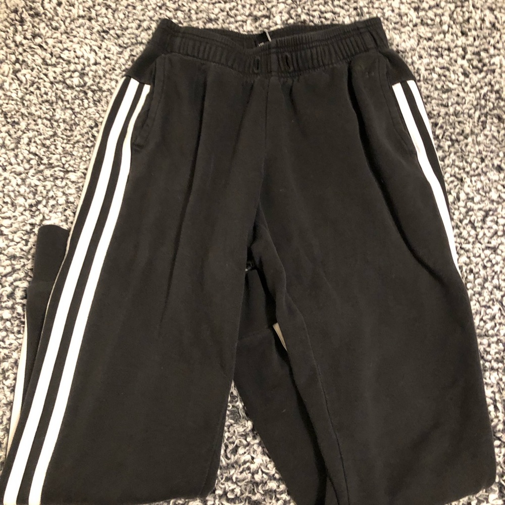 black and white sweatpants